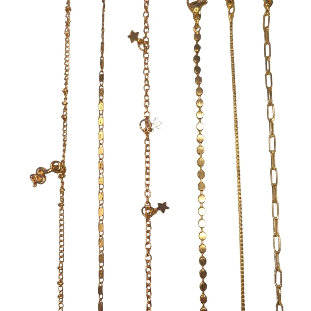 FREE WITH PURCHASE- Gold Chain Bracelet Set